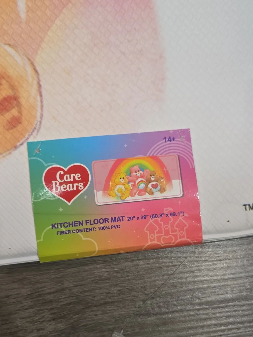 Care Bears Rainbow & Hearts Trio Kitchen Floor Mat